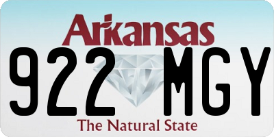 AR license plate 922MGY