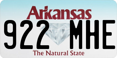 AR license plate 922MHE