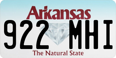 AR license plate 922MHI