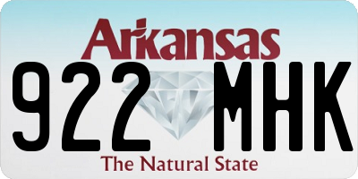 AR license plate 922MHK