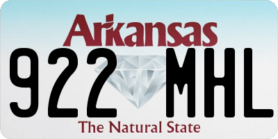 AR license plate 922MHL