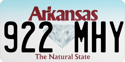 AR license plate 922MHY