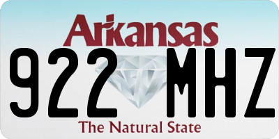 AR license plate 922MHZ