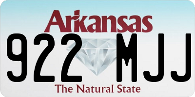 AR license plate 922MJJ