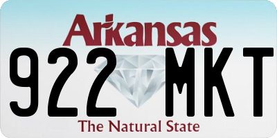 AR license plate 922MKT