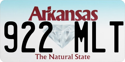 AR license plate 922MLT