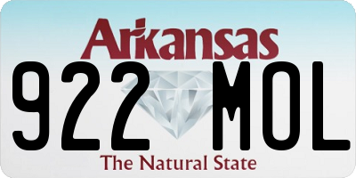 AR license plate 922MOL