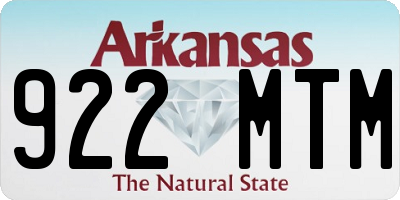 AR license plate 922MTM