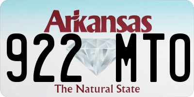 AR license plate 922MTO