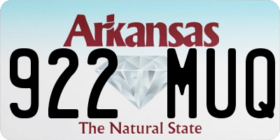 AR license plate 922MUQ