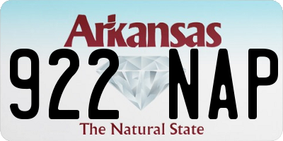 AR license plate 922NAP