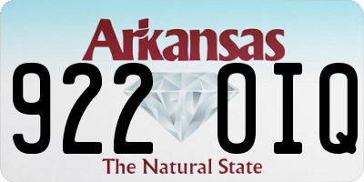 AR license plate 922OIQ