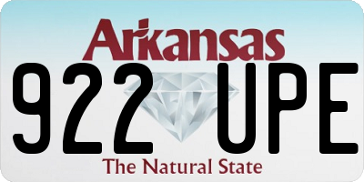 AR license plate 922UPE