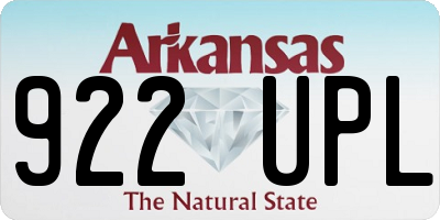 AR license plate 922UPL