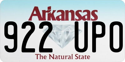AR license plate 922UPO