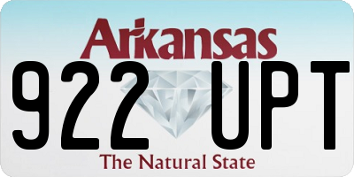 AR license plate 922UPT
