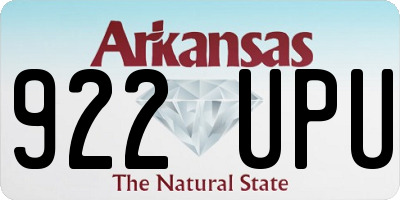 AR license plate 922UPU