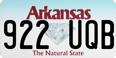 AR license plate 922UQB
