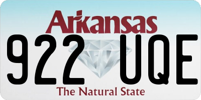 AR license plate 922UQE