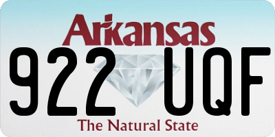 AR license plate 922UQF