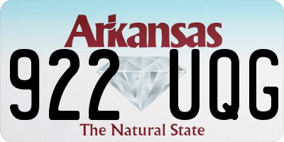 AR license plate 922UQG
