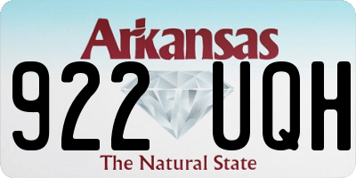 AR license plate 922UQH