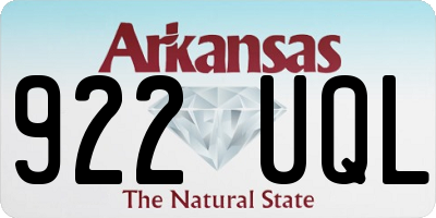 AR license plate 922UQL