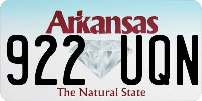 AR license plate 922UQN