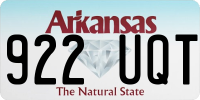 AR license plate 922UQT