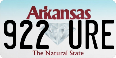 AR license plate 922URE