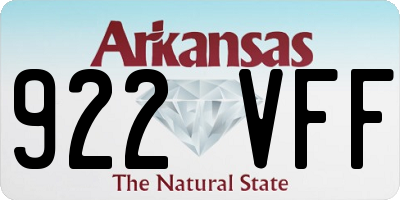 AR license plate 922VFF