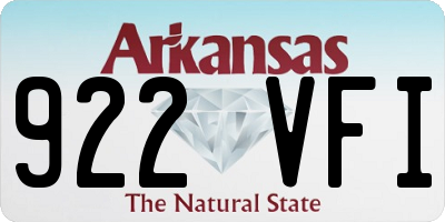 AR license plate 922VFI