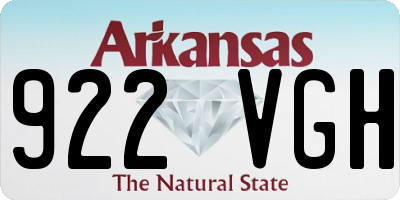 AR license plate 922VGH
