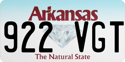 AR license plate 922VGT
