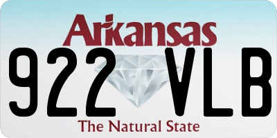 AR license plate 922VLB
