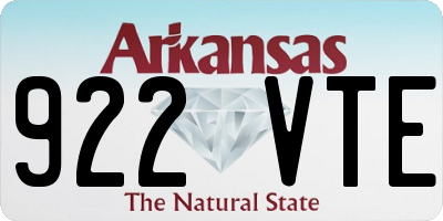 AR license plate 922VTE