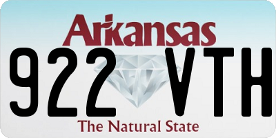 AR license plate 922VTH