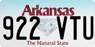 AR license plate 922VTU