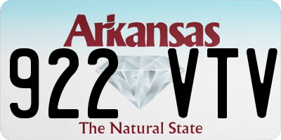 AR license plate 922VTV