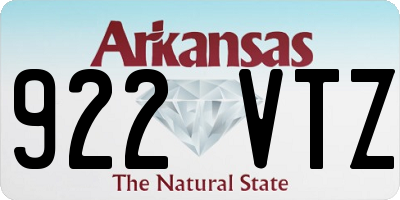 AR license plate 922VTZ