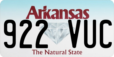 AR license plate 922VUC