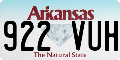 AR license plate 922VUH