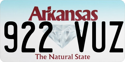 AR license plate 922VUZ