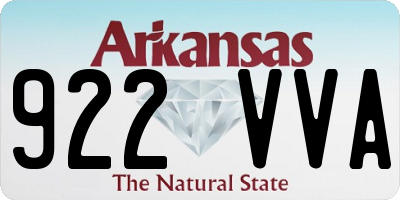AR license plate 922VVA