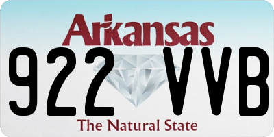 AR license plate 922VVB
