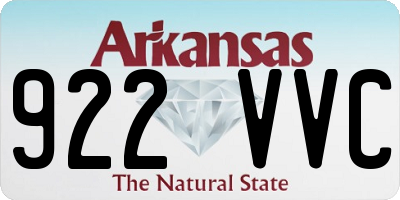 AR license plate 922VVC