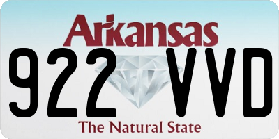 AR license plate 922VVD