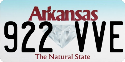 AR license plate 922VVE