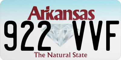 AR license plate 922VVF