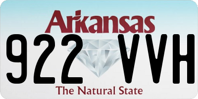 AR license plate 922VVH